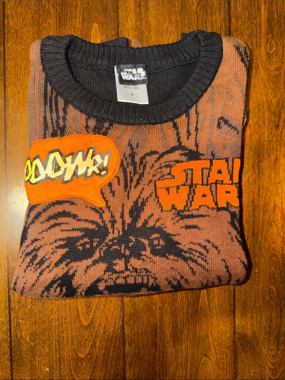 Star Wars Brown & Black Chewbacca Crewneck Sweater